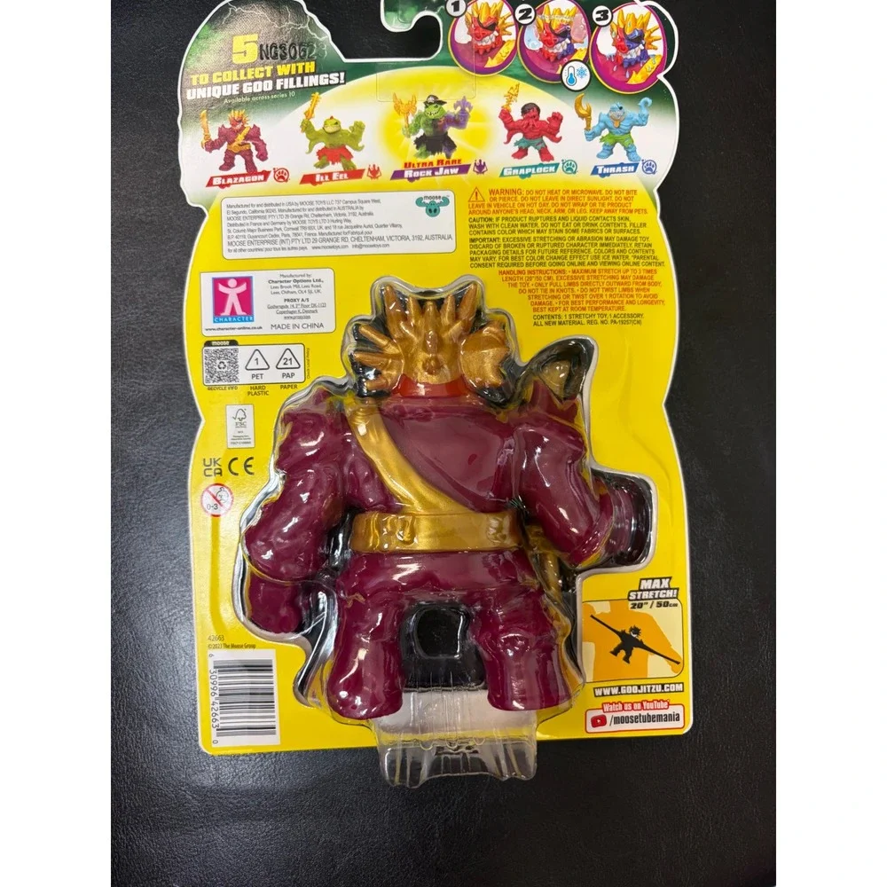 Heroes of Goo Jit Zu Cursed Goo Sea Blazagon Hero Pack Red Stretchy Figure Moose